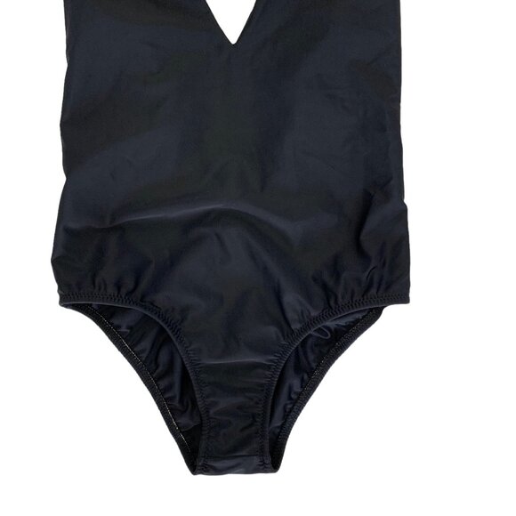 Rebekah Victoria Swimsuit Small Black One Piece Sexy Retro Y2K Beach - Picture 3 of 6